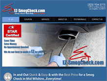Tablet Screenshot of ez-smogcheck.com